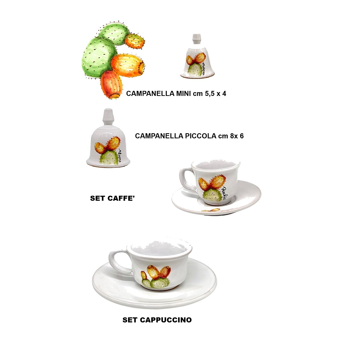 Set caffè e cappuccino in ceramica - immagine 3