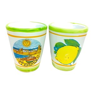 Bicchieri, boccali e mug in ceramica - Bicchierino cono da liquore 25 ml, h 6 cm, Ø 5 cm
