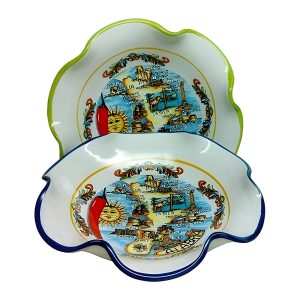 Coppe, coppette e sperlunghe in ceramica - Coppetta hotel ondulata