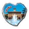 Cuore frastagliato 7,5 × 6,5 cm