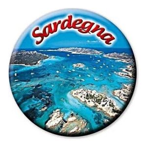 Calamita in metallo tonda - Sardegna