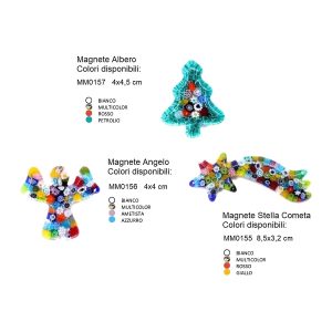 Calamite natalizie in vetro di Murano