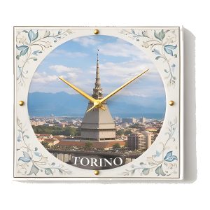 Orologi da parete in ceramica - Quadrato, 10 cm