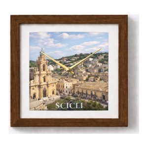 Orologi da parete in ceramica - Quadrato con cornice, 10 cm