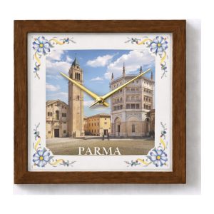Orologi da parete in ceramica - Quadrato con cornice, 30 cm