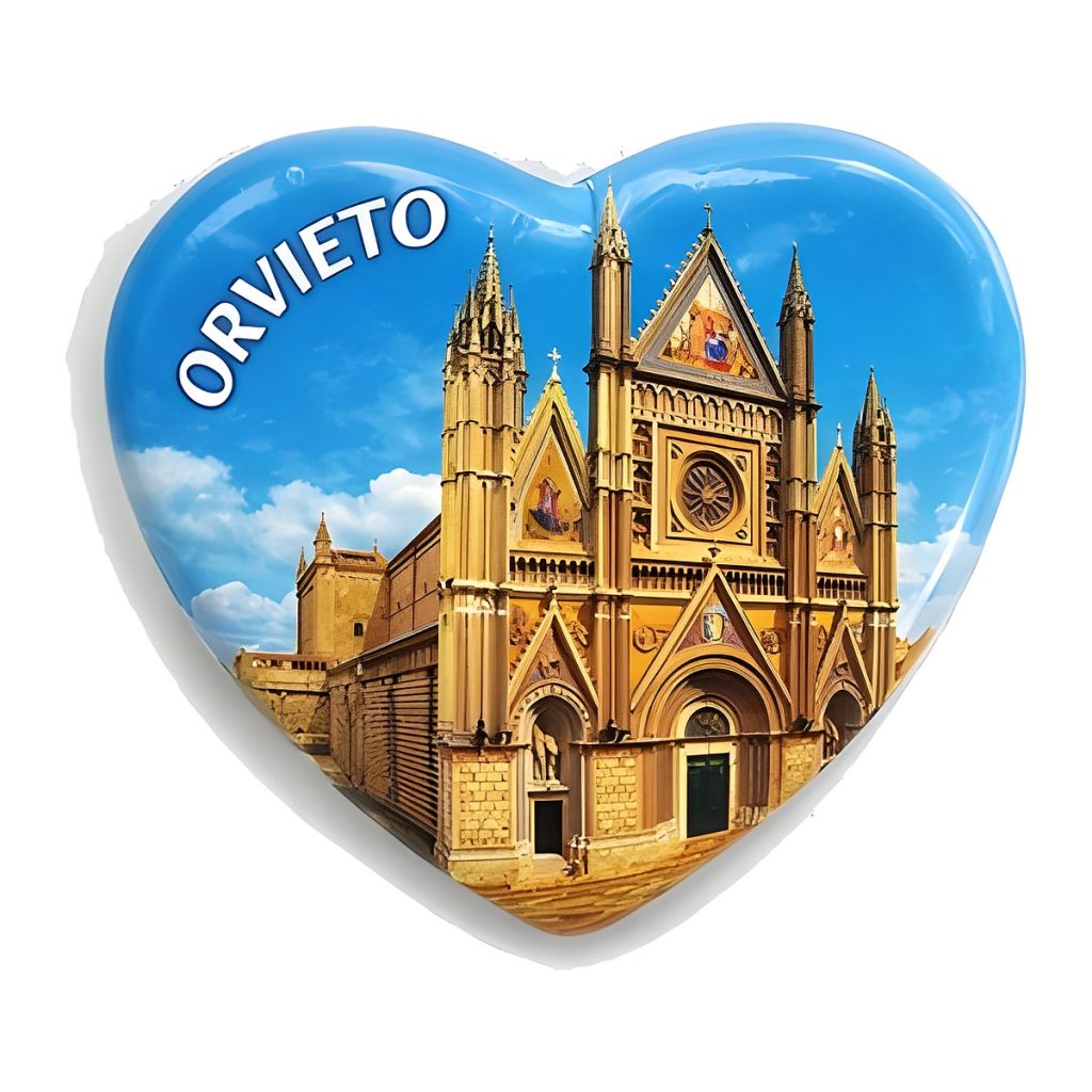 Calamita in resina cuore