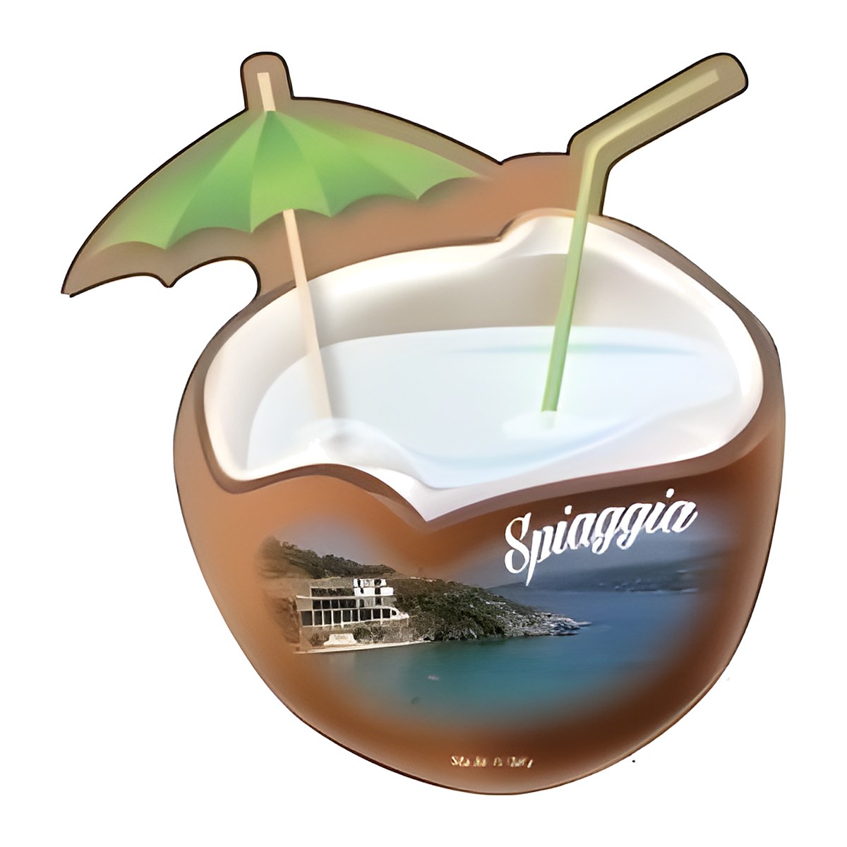 Calamita in resina cocktail cocco