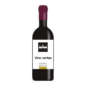 Calamita in resina bottiglia vino