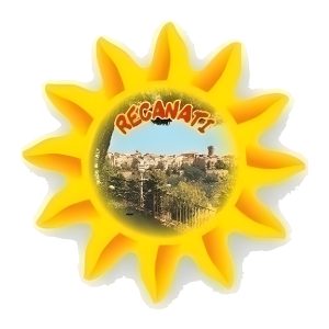 Calamita in resina sole nuovo