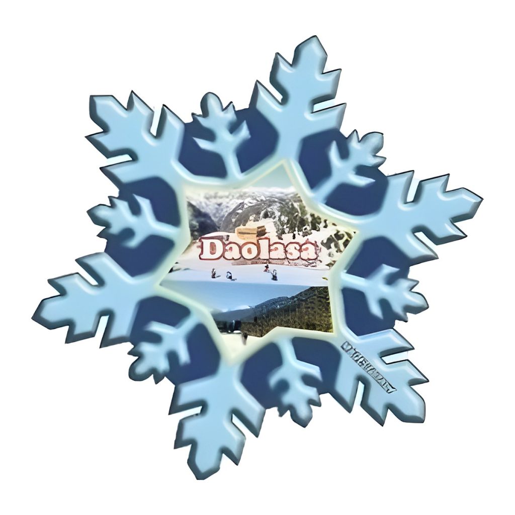 Calamita in resina fiocco di neve