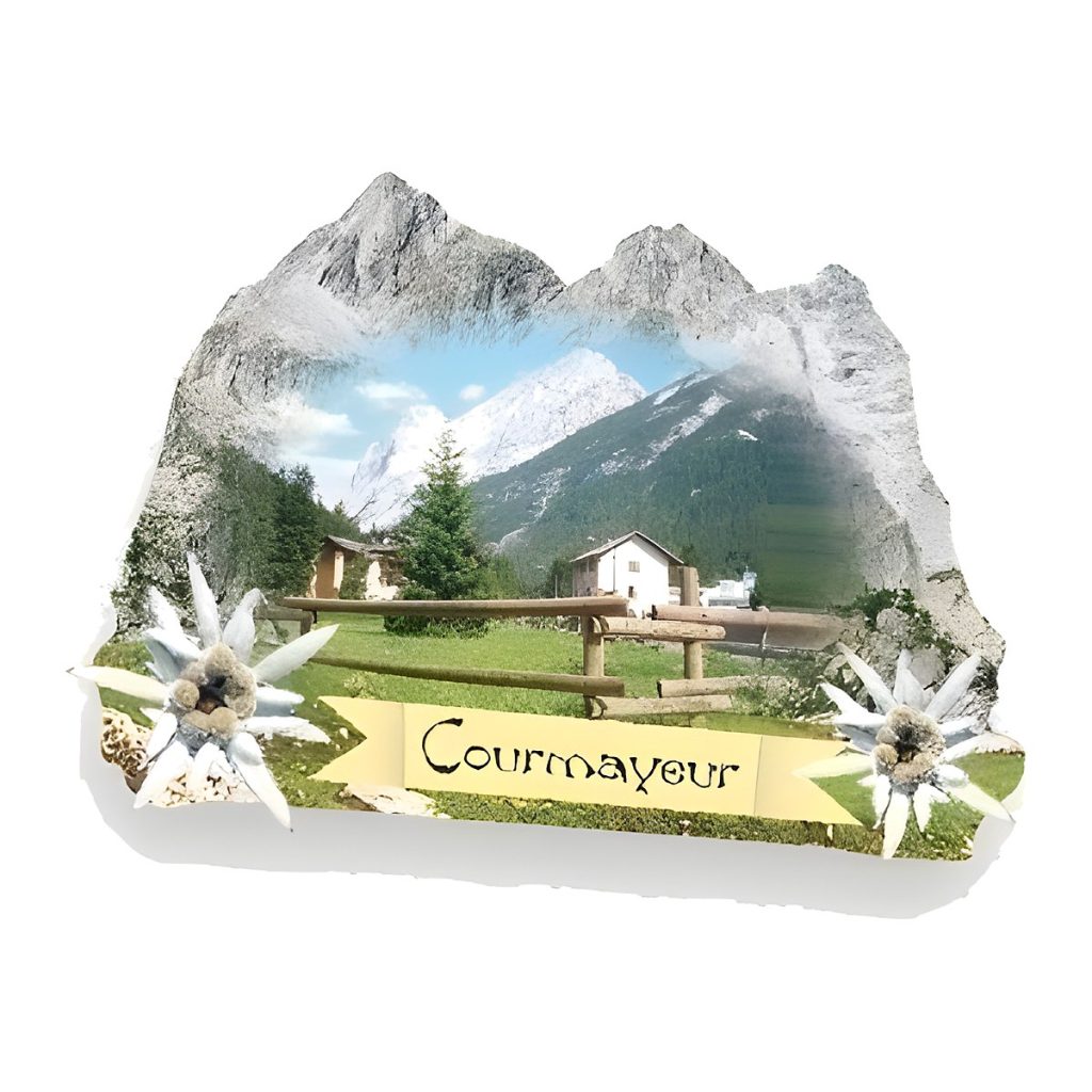 Calamita in resina montagna panorama