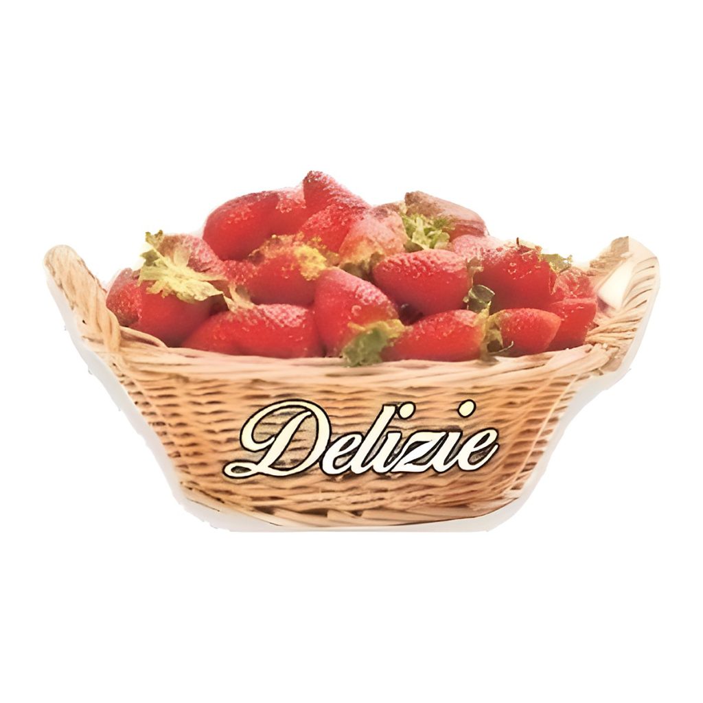 Calamita in resina cestino fragole