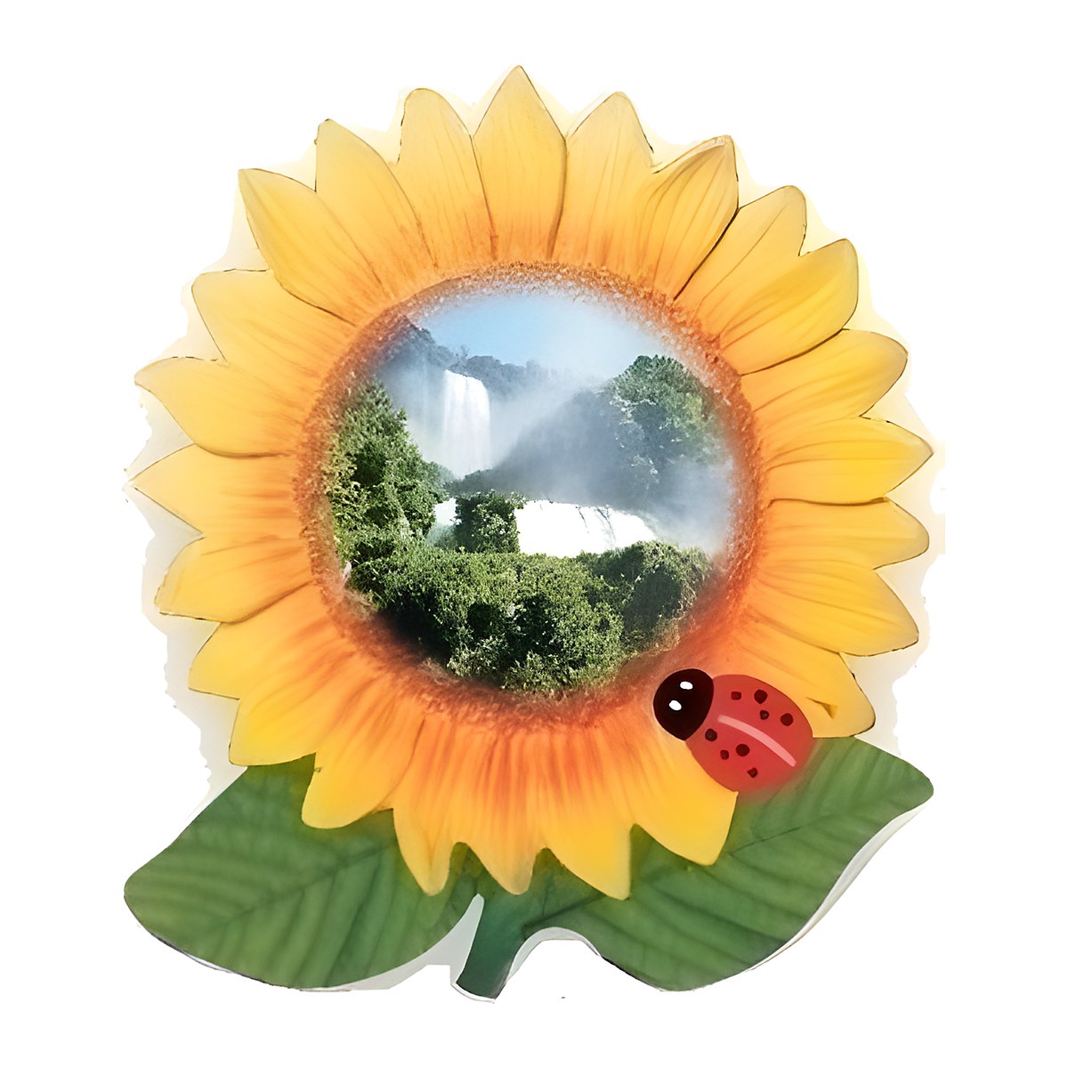 Calamita in resina girasole grande