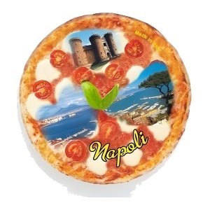 Calamita in resina pizza tonda