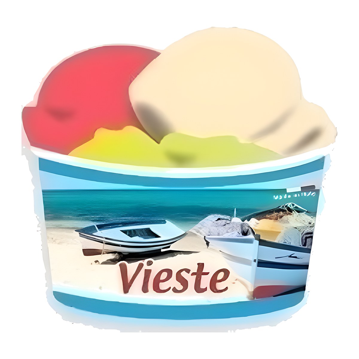 Calamita in resina coppetta gelato