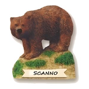 Calamita in resina orso