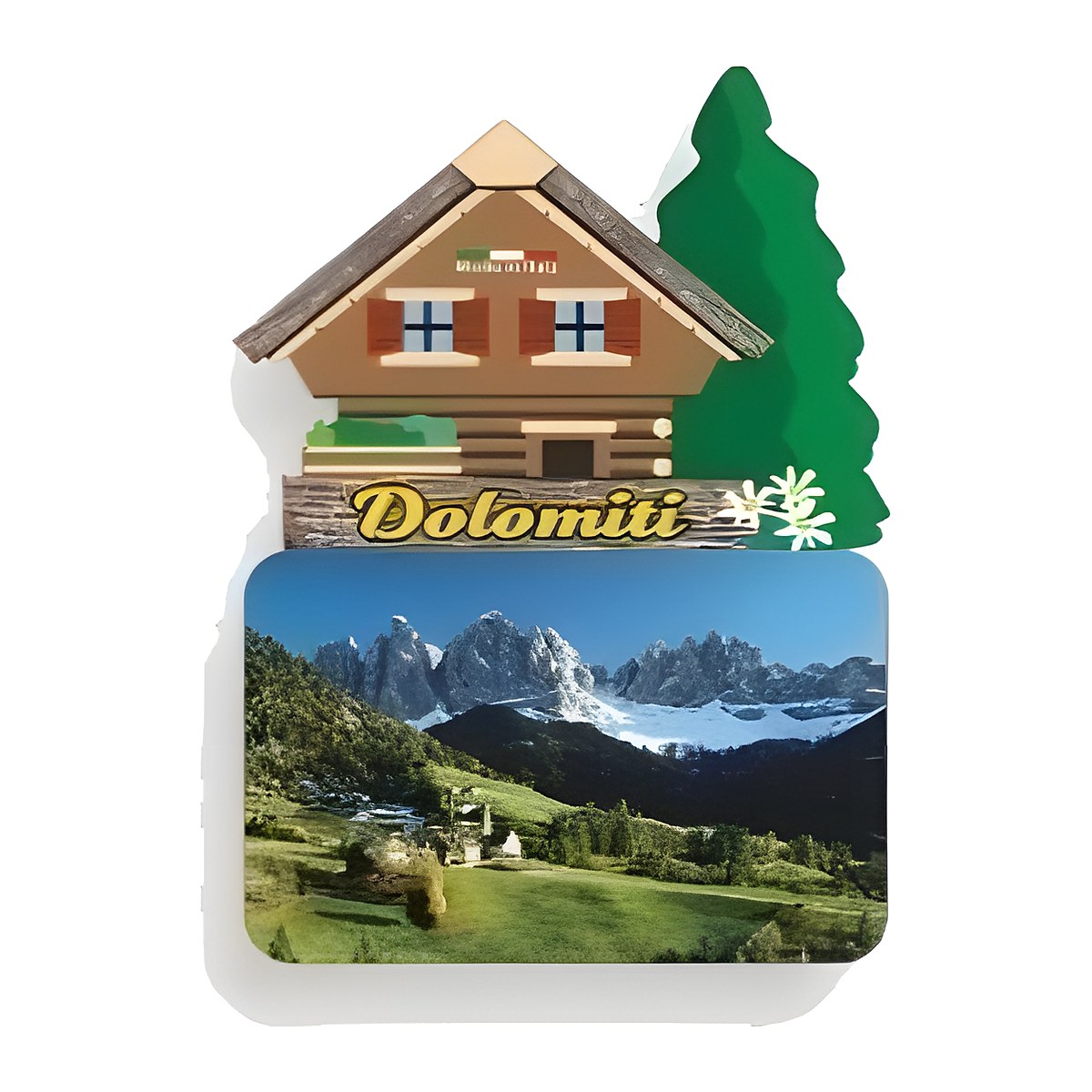 Calamita in resina baita montagna