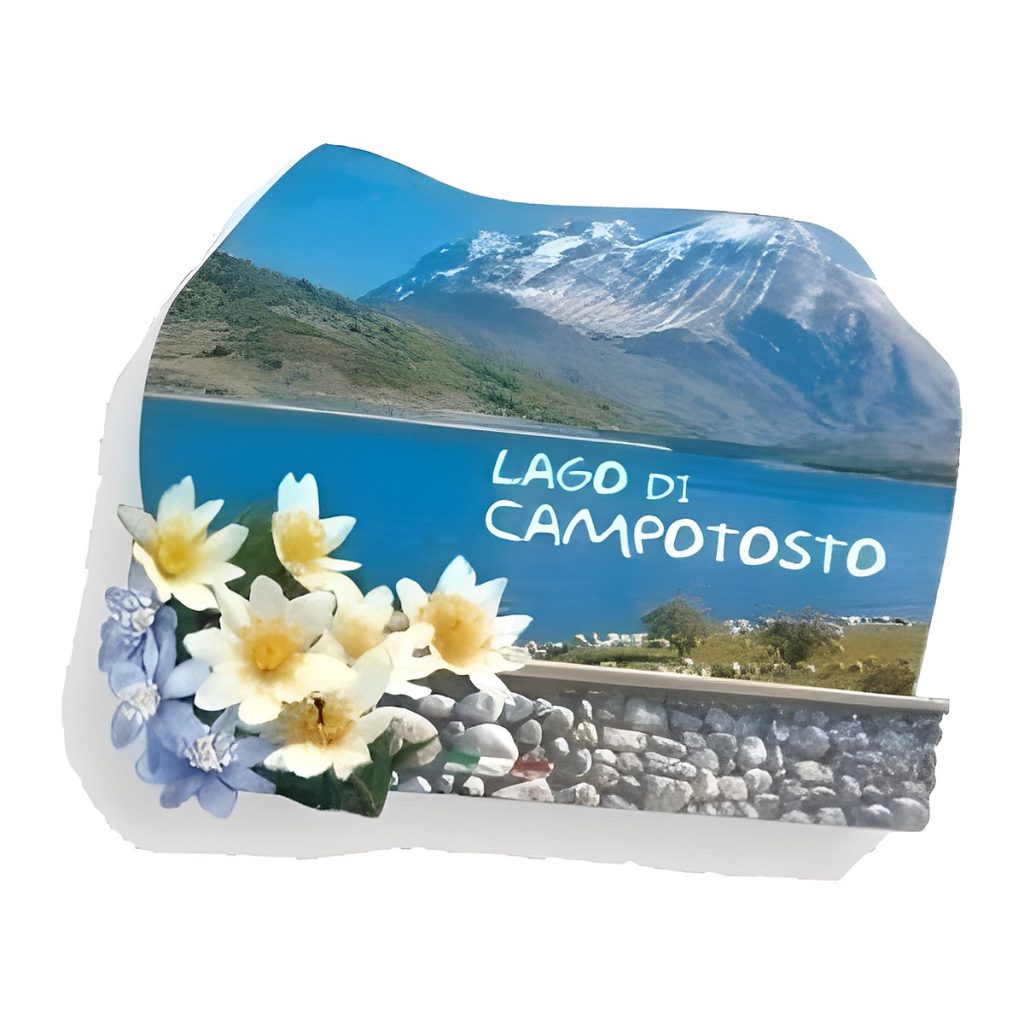 Calamita in resina fiori montagna
