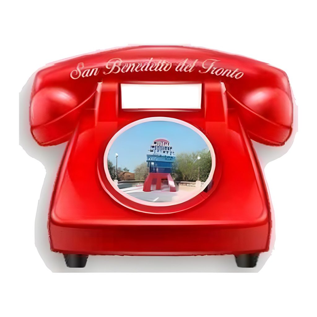 Calamita in resina telefono retrò