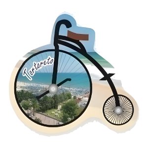 Calamita in resina bicicletta
