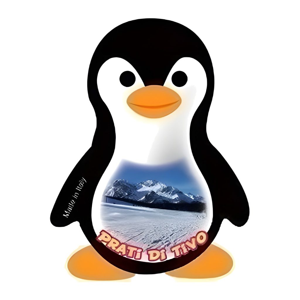 Calamita in resina pinguino