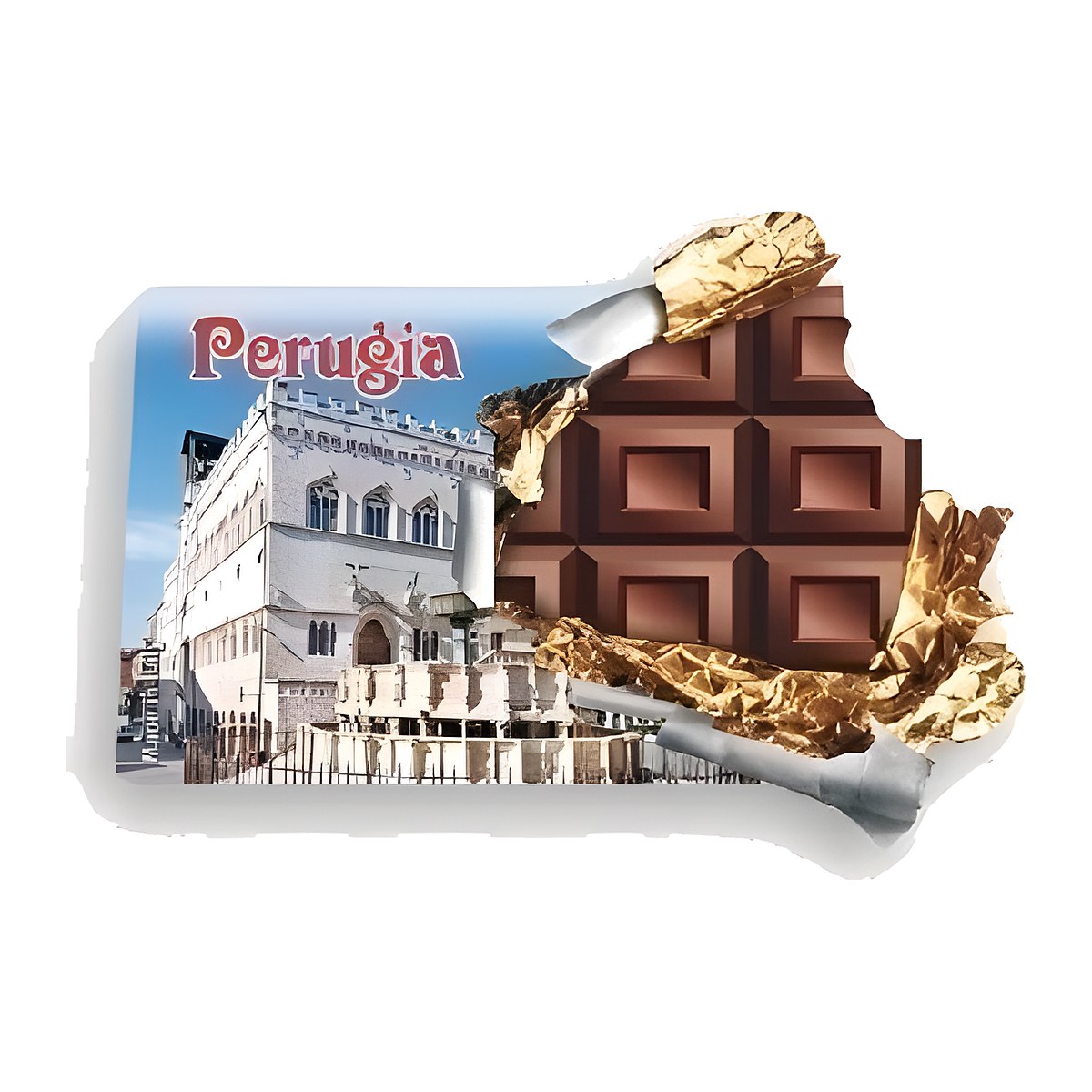 Calamita in resina stecca di cioccolato