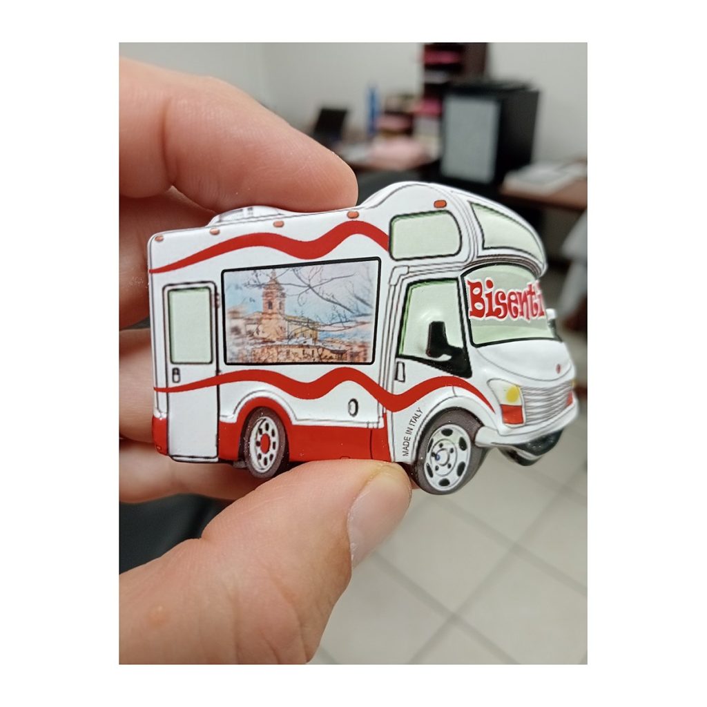 Calamita in resina camper
