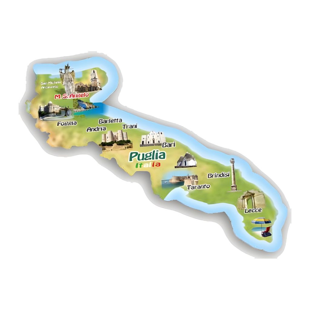 Calamita in resina Puglia