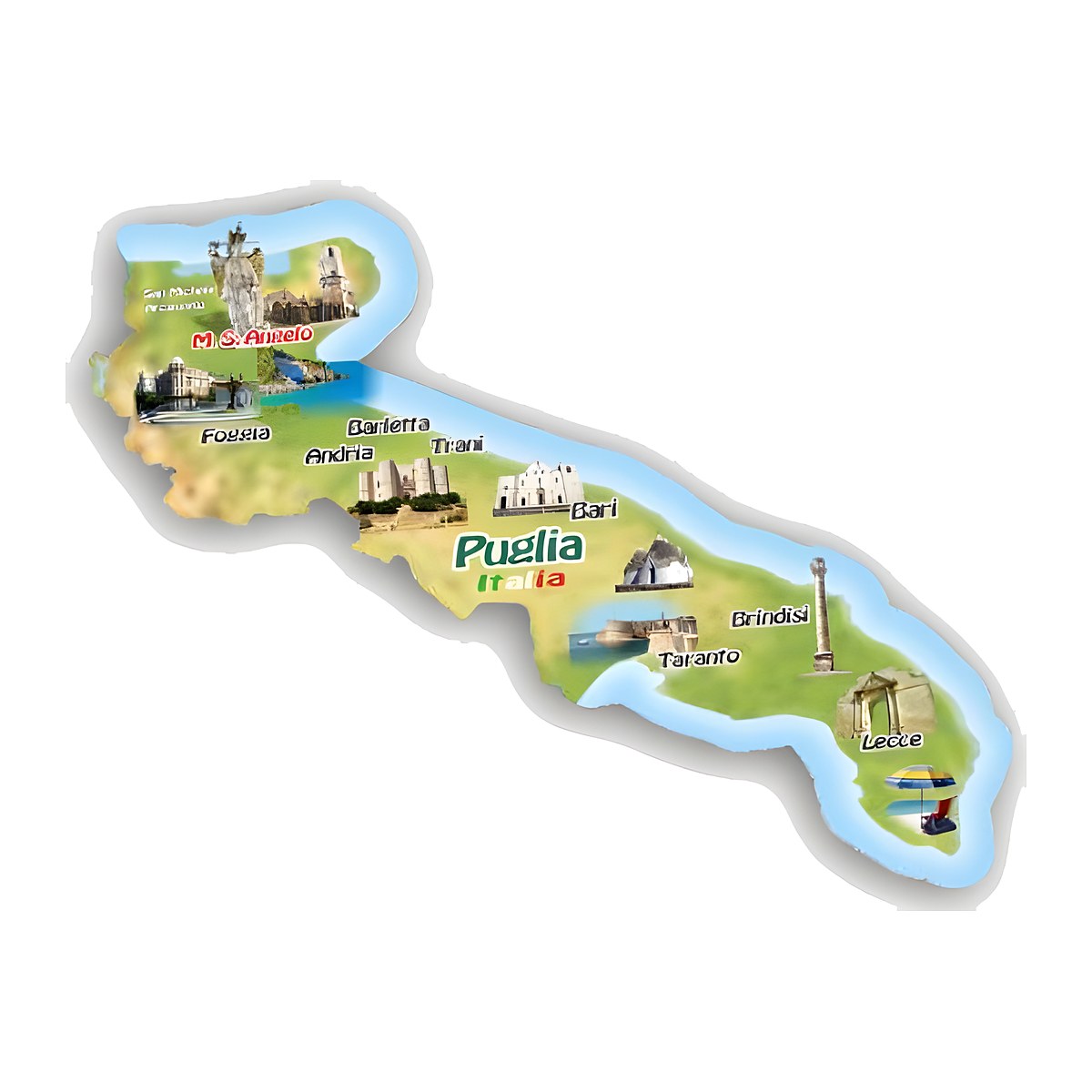 Calamita in resina Puglia