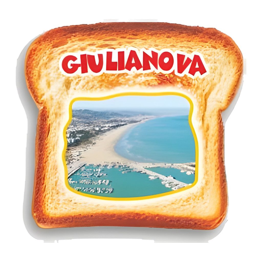 Calamita in resina toast